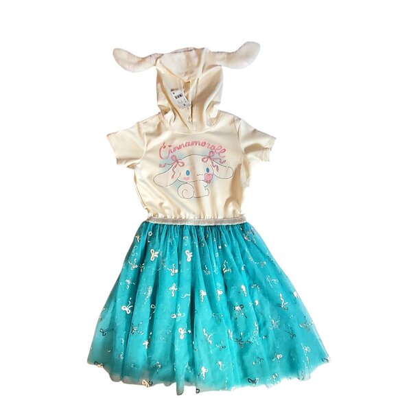 Cinnamoroll Hooded Dress With Ears Size XL By Hybrid Sanrio Egret Sparkle Skirt - Picture 1 of 9